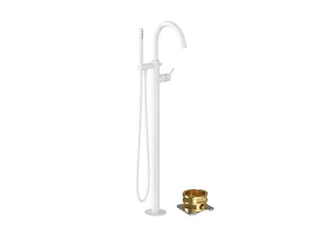 Espirit padlón álló kádcsaptelep szettel ES 080.10WV.RB07G, White Velvet