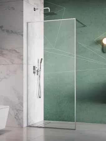 Modo F II Walk-in zuhanyfal 90 átlátszó