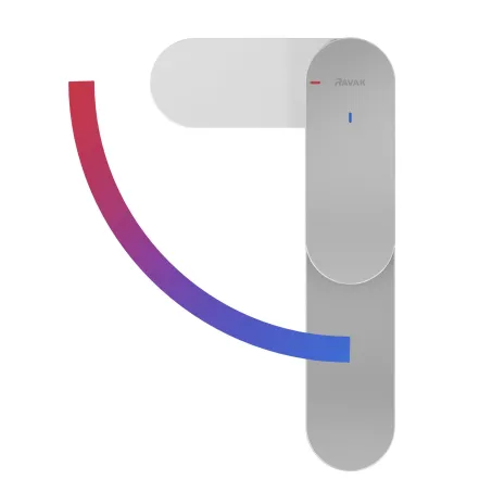 Eleganta álló mosdócsaptelep BeCool 220 mm leeresztő nélkül EL 014.01CR, Chrome