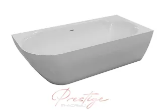 Lily különleges műmárvány kád 175x82 fekete előlappal, balos