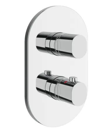 Chrome II termosztátos 3-utas csaptelep, alaptest nélkül CR II 067.00CR.O3.RB071, króm