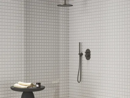 Fali kiállás integrált zuhanyrózsa tartóval 706.20GB, Graphite Brushed