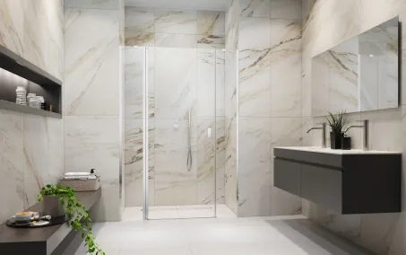 Nes DWJS zuhanyajtó 140 átlátszó jobbos