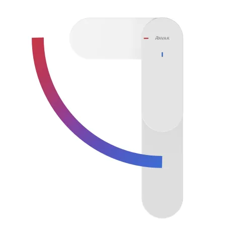 Eleganta álló mosdócsaptelep BeCool 220 mm leeresztő nélkül EL 014.11WV, White Velvet