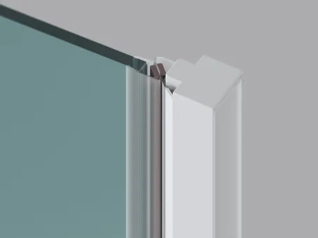 COOL! COSD1-80 zuhanyajtó matt fehér+transparent