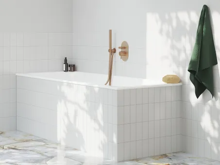 Fali kiállás integrált zuhanyrózsa tartóval 706.60RGB, Rose Gold Brushed