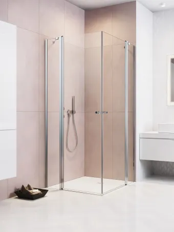 Eos KDD II szögletes zuhanykabin 80x100 átlátszó