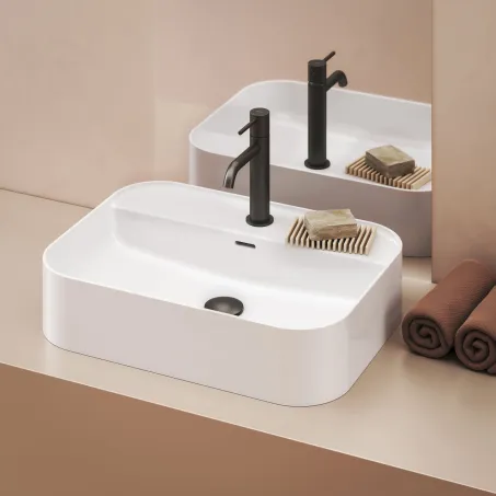 Ceramic Slim Shelf R 55 kerámiamosdó fehér