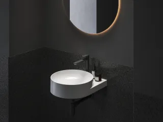 Eleganta álló mosdócsaptelep BeCool 220 mm leeresztő nélkül EL 014.21BLM, Black Matt