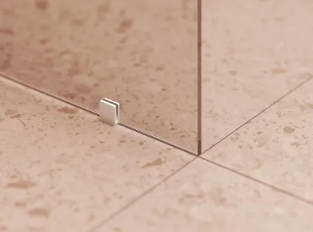 Walk-In Wall Szett 100, zuhanykabin matt fehér+transparent