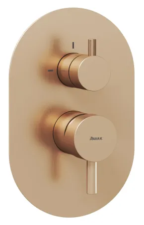 Espirit falba süllyesztett csaptelep, kétutas, belső egység nélkül ES 065.60RGB.O2.RB07E, Rose Gold Brushed