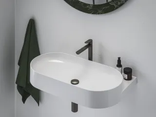 Eleganta álló mosdócsaptelep BeCool 220 mm leeresztő nélkül EL 014.21GB, Graphite Brushed