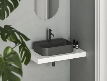 Ceramic Slim Shelf R 55 kerámiamosdó antracit