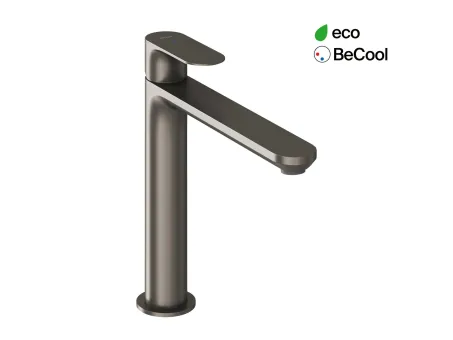 Eleganta álló mosdócsaptelep BeCool 220 mm leeresztő nélkül EL 014.21GB, Graphite Brushed