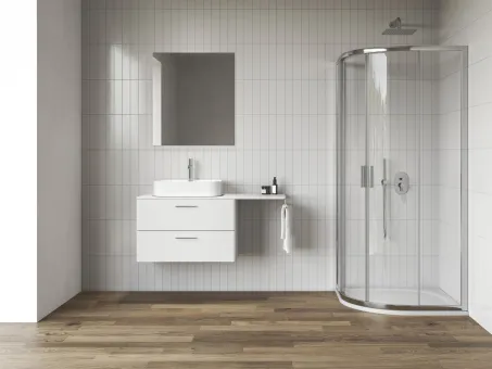 Blix II NBLCP4 90x90 zuhanykabin krómhatású+transparent