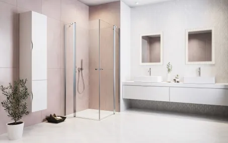 Eos KDD II szögletes zuhanykabin 90x90 átlátszó