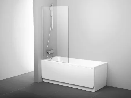 PVS1-80 kádparaván krómhatású+transparent