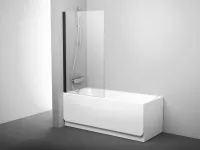 PVS1-80 kádparaván fekete+transparent