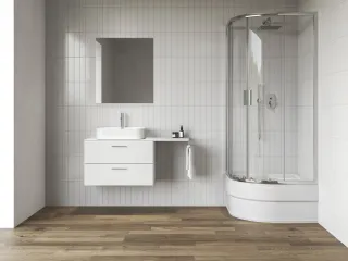 Blix II NBLCP4 Sabina 80x80 zuhanykabin krómhatású+transparent