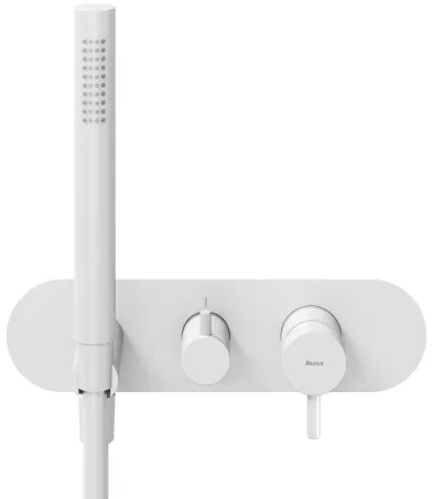 Espirit falba süllyesztett csaptelep szettel, kétutas, belső egység nélkül ES 065.10WV.O2.RB07D.+S, White Velvet