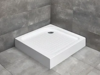 Rodos C szögletes zuhanytálca 90x90 fehér, ajándék szifonnal