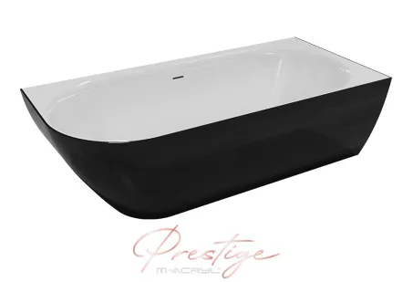 Lily különleges műmárvány kád 175x82 fehér előlappal, jobbos