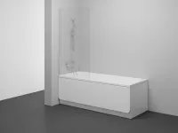 NVS1-80 kádparaván krómhatású+transparent