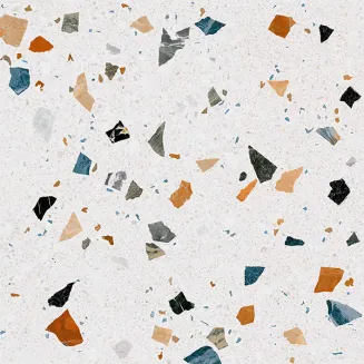 Terrazzo Többszínű 60x60 Csempe Padlóburkoló,Járólap Rektifikált Matt