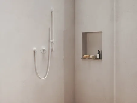 Állítható zuhanytartó rúd 70 cm 974.10WV, White Velvet