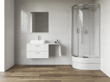 Blix II NBLCP4 Sabina 90x90 zuhanykabin krómhatású+transparent