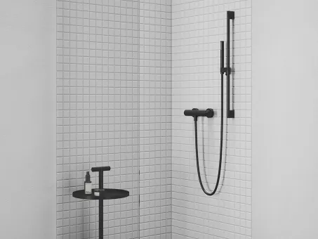 Állítható zuhanytartó rúd 70 cm 974.20BLM, Black Matt