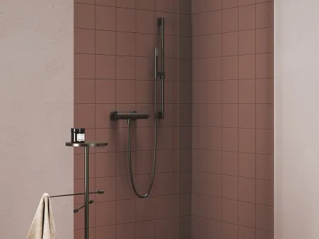 Állítható zuhanytartó rúd 70 cm 974.20GB, Graphite Brushed