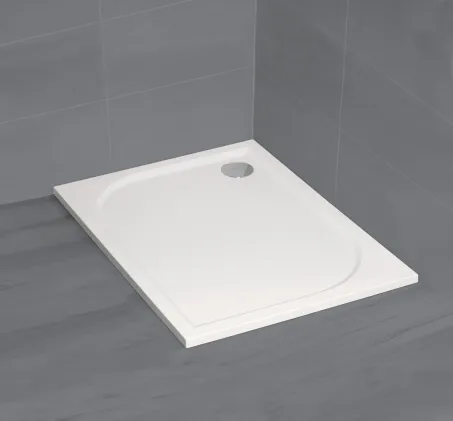 Paros D szögletes lapos zuhanytálca 120x80 fehér, ajándék szifonnal