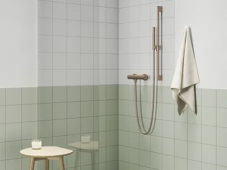 Állítható zuhanytartó rúd 70 cm 974.60RGB, Rose Gold Brushed