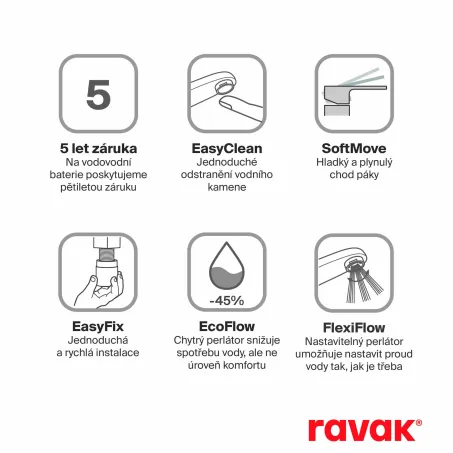 Eleganta álló mosdócsaptelep 335 mm leeresztő nélkül EL 015.60RGB, Rose Gold Brushed