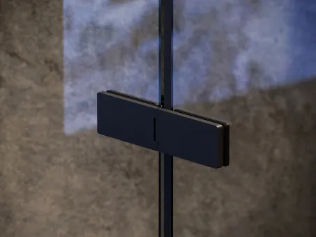 COOL! COSD2-110 zuhanyajtó fekete+transparent