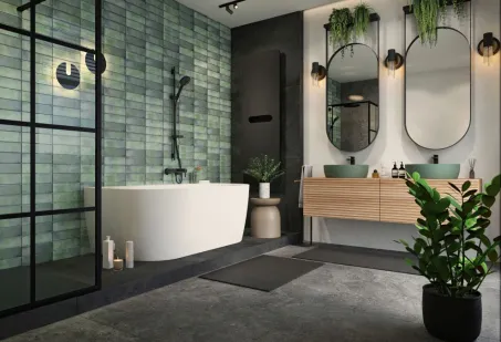 New Velvet különleges akril kád 160x85 fekete előlappal, króm lefolyóval