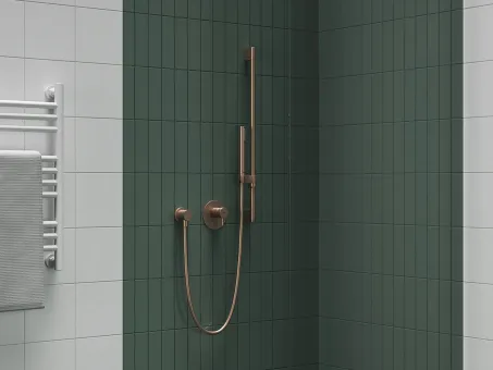 Állítható zuhanytartó rúd 70 cm 974.60RGB, Rose Gold Brushed