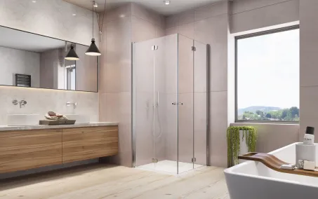 Eos KDD B szögletes zuhanykabin 90x80 átlátszó