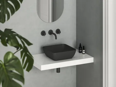 Uni Slim 38 S kerámiamosdó, matt fekete