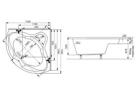 Ancona akril sarokkád 150x150