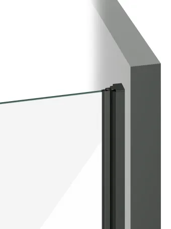 COOL! COSD2-110 zuhanyajtó fekete+transparent