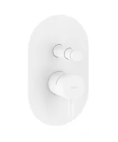 Espirit falba süllyesztet csaptelep, automatikus kétutas, belső egységgel ES 061.10WV.O2, White Velvet