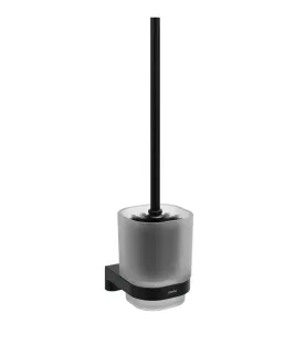 Chrome CR II 410.20BLM WC-kefe-tartó kefével és tartállyal, matt fekete