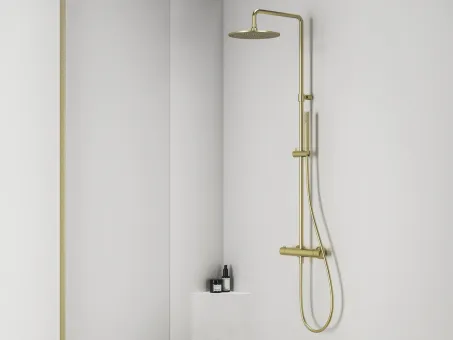 Espirit termosztátos zuhanyoszlop szettel ES 091.60GLB, Gold Brushed