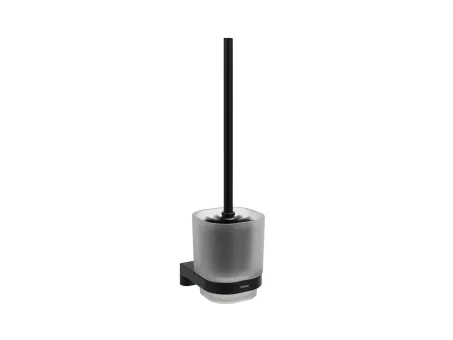 Chrome CR II 410.20BLM WC-kefe-tartó kefével és tartállyal, matt fekete