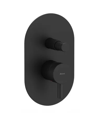 Espirit falba süllyesztet csaptelep, automatikus kétutas, belső egységgel ES 061.20BLM.O2, Black Matt