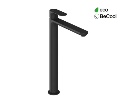 Eleganta álló mosdócsaptelep BeCool 335 mm leeresztő nélkül EL 015.21BLM, Black Matt