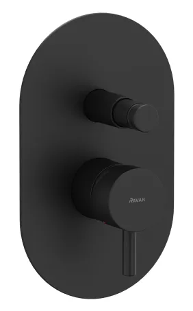 Espirit falba süllyesztet csaptelep, automatikus kétutas, belső egységgel ES 061.20BLM.O2, Black Matt