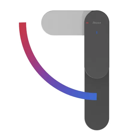 Eleganta álló mosdócsaptelep BeCool 335 mm leeresztő nélkül EL 015.21BLM, Black Matt